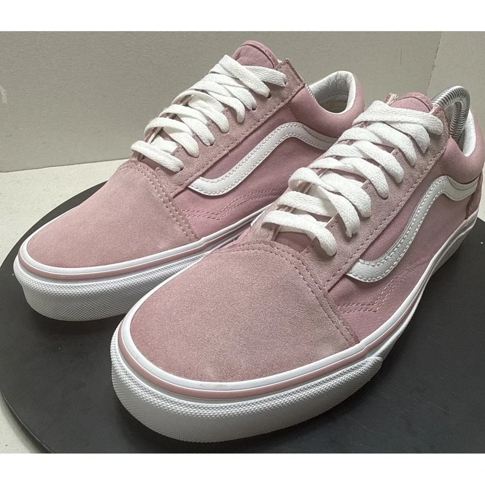 Vans Old Skool Pink Suede Canvas Low Top Mens 9 Womens 10.5 VN0A5JMI2PT
